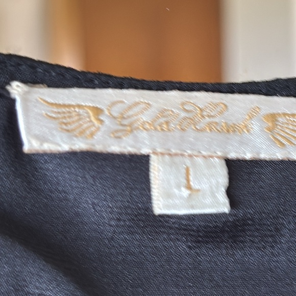 Gold Hawk Sequin Tank Top size medium - Picture 4 of 9